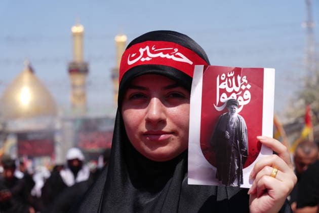 Farewell ceremony for Iran s former leader Khamenei in Karbala KARBALA, IRAQ - JULY 08: Thousands of people carrying posters of Iran s former Supreme Leader Ali Khamenei and flags gather near the Imam Hussein Shrine in Karbala, Iraq, to attend the farewell ceremony for Khamenei, who was killed in the U.S.-Israeli attacks, on July 8, 2026. Murtadha Al-Sudani Anadolu Karbala Iraq. Editorial use only. Please get in touch for any other usage.  Copyright: x2026xAnadoluxMurtadhaxAl-Sudanix