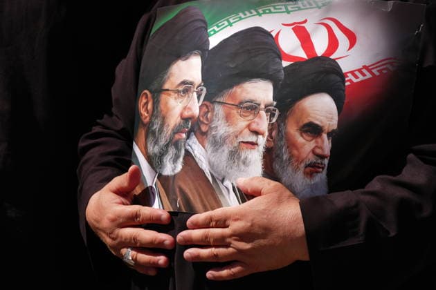 Farewell ceremony for Iran s former leader Khamenei in Karbala KARBALA, IRAQ - JULY 08: Thousands of people carrying posters of Iran s former Supreme Leader Ali Khamenei and flags gather near the Imam Hussein Shrine in Karbala, Iraq, to attend the farewell ceremony for Khamenei, who was killed in the U.S.-Israeli attacks, on July 8, 2026. Murtadha Al-Sudani Anadolu Karbala Iraq. Editorial use only. Please get in touch for any other usage.  Copyright: x2026xAnadoluxMurtadhaxAl-Sudanix