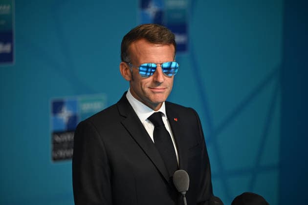 NATO Ankara Summit ANKARA, TURKIYE - JULY 8: French President Emmanuel Macron speaks to press following the 36th NATO Heads of State and Government Summit in Ankara, Turkiye, on July 8, 2026. Harun Ozalp Anadolu Ankara Turkey. Editorial use only. Please get in touch for any other usage.  Copyright: x2026xAnadoluxHarunxOzalpx