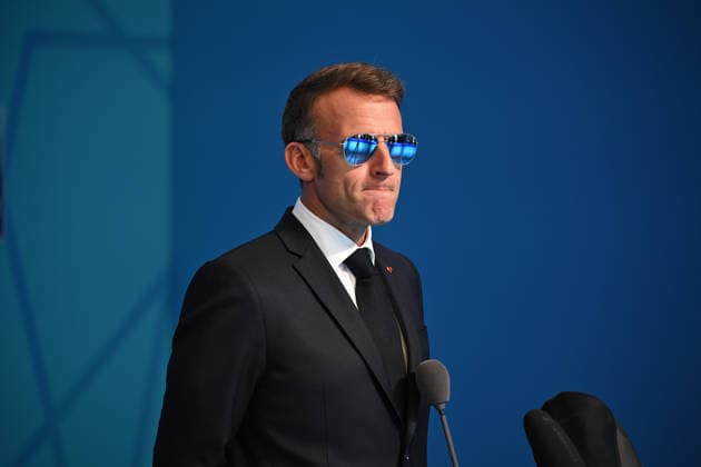 NATO Ankara Summit ANKARA, TURKIYE - JULY 8: French President Emmanuel Macron speaks to press following the 36th NATO Heads of State and Government Summit in Ankara, Turkiye, on July 8, 2026. Harun Ozalp Anadolu Ankara Turkey. Editorial use only. Please get in touch for any other usage.  Copyright: x2026xAnadoluxHarunxOzalpx