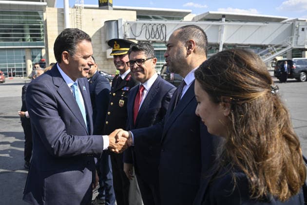 36th NATO Summit in Ankara ANKARA, TURKIYE - JULY 8: Portuguese Prime Minister Luis Montenegro departs from Esenboga Airport following the 36th NATO Heads of State and Government Summit in Ankara, Turkiye, on July 8, 2026. Ismail Kaplan Anadolu Ankara Turkey. Editorial use only. Please get in touch for any other usage.  Copyright: x2026xAnadoluxIsmailxKaplanx