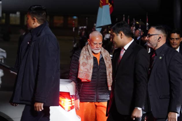 NARENDRA MODI ARRIVAL MELBOURNE, India™s Prime Minister Narendra Modi arrives at Melbourne Tullamarine Airport in Melbourne, Wednesday, July 8, 2026. India™s Prime Minister Narendra Modi arrives in Australia and is welcomed by representatives of the Australian Government. ( NO ARCHIVING MELBOURNE VICTORIA AUSTRALIA  Copyright: xLUISxASCUIx 20260709143902417399