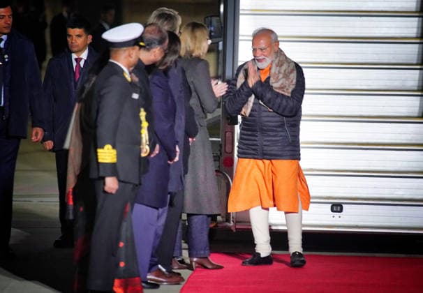 NARENDRA MODI ARRIVAL MELBOURNE, India™s Prime Minister Narendra Modi arrives at Melbourne Tullamarine Airport in Melbourne, Wednesday, July 8, 2026. India™s Prime Minister Narendra Modi arrives in Australia and is welcomed by representatives of the Australian Government. ( NO ARCHIVING MELBOURNE VICTORIA AUSTRALIA  Copyright: xLUISxASCUIx 20260709190925460607