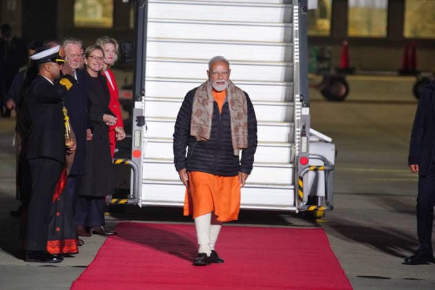 NARENDRA MODI ARRIVAL MELBOURNE, India™s Prime Minister Narendra Modi arrives at Melbourne Tullamarine Airport in Melbourne, Wednesday, July 8, 2026. India™s Prime Minister Narendra Modi arrives in Australia and is welcomed by representatives of the Australian Government. ( NO ARCHIVING MELBOURNE VICTORIA AUSTRALIA  Copyright: xLUISxASCUIx 20260709195627518110