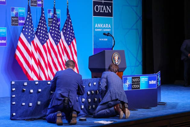 Nato-toppmotet i Ankara 2026 Ankara, Tyrkia 20260708. Nato-toppmotet i Ankara onsdag. Foto: Geir Olsen NTB Ankara Tyrkia DkCjZU94hE4 EDITORIAL USE ONLY Ref:_POLDkCjZU94hE4.jpg *** NATO Summit in Ankara, 2026 Ankara, Turkey, July 8, 2026 NATO Summit in Ankara on Wednesday Photo: Geir Olsen, NTB, Ankara, Turkey DkCjZU94hE4 EDITORIAL USE ONLY Ref POLDkCjZU94hE4 jpg  Copyright: xGeirxOlsenx xNTBx