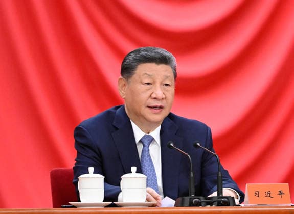 (260708) -- BEIJING, July 8, 2026 -- Chinese President Xi Jinping, also general secretary of the Communist Party of China Central Committee and chairman of the Central Military Commission, attends a meeting bringing together the national science and technology award conference, the general assemblies of the members of the Chinese Academy of Sciences (CAS) and the Chinese Academy of Engineering (CAE), and the 11th national congress of the China Association for Science and Technology at the Great Hall of the People in Beijing, capital of China, July 8, 2026. Xi delivered an important speech at the meeting here on Wednesday. ) CHINA-BEIJING-NATIONAL SCI-TECH AWARD (CN) ShenxHong 