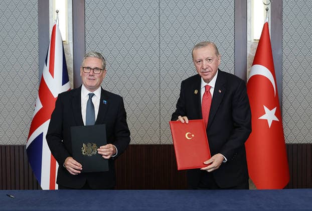 Erdo?an meets UK Prime Minister Starmer during NATO summit Turkish President Recep Tayyip Erdo?an meets British Prime Minister Keir Starmer at the Presidential Complex in Ankara, Türkiye, on July 8, 2026, on the sidelines of the 36th NATO Heads of State and Government Summit. Photo by Turkish presidency apaimages Istanbul Istanbul Turkey 080726_Türkiye_TPO_02(6) Copyright: xapaimagesxTurkishxpresidencyx xapaimagesx