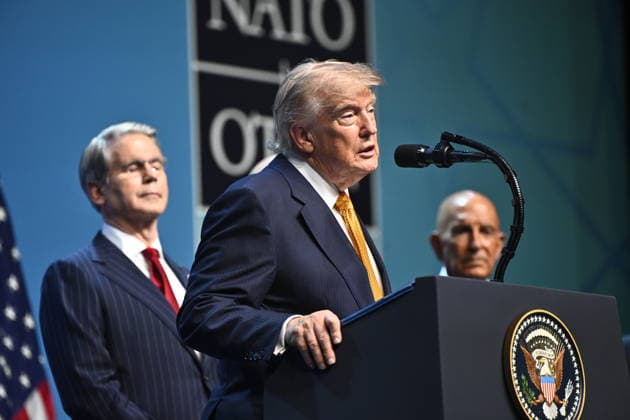 ANKARA, TURKIET 20260708 USA:s president Donald Trump talar under Nato-toppmötet i Ankara, Turkiet. ANKARA TURKIET x10430x *** ANKARA, TURKEY 20260708 U.S. President Donald Trump speaks during the NATO summit in Ankara, Turkey ANKARA TURKEY x10430x  Copyright: xChristinexOlsson TTx NATO-TOPPMÖTE ANKARA 2026 _LxhbNl56ww
