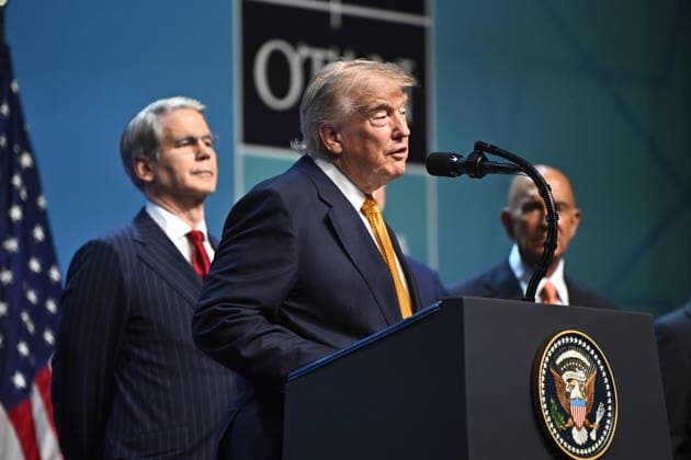 ANKARA, TURKIET 20260708 USA:s president Donald Trump talar under Nato-toppmötet i Ankara, Turkiet. ANKARA TURKIET x10430x *** ANKARA, TURKEY 20260708 U.S. President Donald Trump speaks during the NATO summit in Ankara, Turkey ANKARA TURKEY x10430x  Copyright: xChristinexOlsson TTx NATO-TOPPMÖTE ANKARA 2026 xm7u5YmtUbI