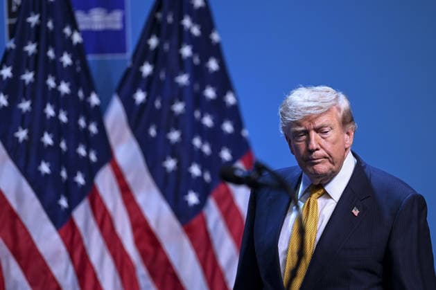 NATO Ankara Summit ANKARA, TURKIYE - JULY 8: US President Donald Trump holds a press conference at the Presidential Complex as part of the 36th NATO Summit of Heads of State and Government in Ankara, Turkiye, on July 8, 2026. Akin Celiktas Anadolu Ankara Turkey. Editorial use only. Please get in touch for any other usage.  Copyright: x2026xAnadoluxAkinxCeliktasx