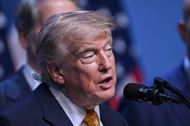 NATO Ankara Summit ANKARA, TURKIYE - JULY 8: US President Donald Trump holds a press conference at the Presidential Complex as part of the 36th NATO Summit of Heads of State and Government in Ankara, Turkiye, on July 8, 2026. Akin Celiktas Anadolu Ankara Turkey. Editorial use only. Please get in touch for any other usage.  Copyright: x2026xAnadoluxAkinxCeliktasx