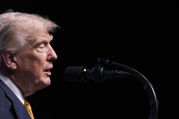 NATO Ankara Summit ANKARA, TURKIYE - JULY 8: US President Donald Trump holds a press conference at the Presidential Complex as part of the 36th NATO Summit of Heads of State and Government in Ankara, Turkiye, on July 8, 2026. Binnur Ege Gurun Kocak Anadolu Ankara Turkey. Editorial use only. Please get in touch for any other usage.  Copyright: x2026xAnadoluxBinnurxEgexGurunxKocakx