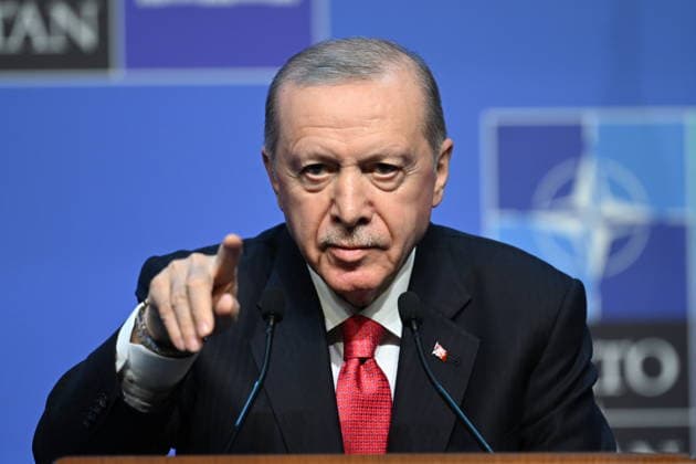 NATO Ankara Summit ANKARA, TURKIYE - JULY 8: Turkish President Recep Tayyip Erdogan holds a press conference as part of the 36th NATO Summit of Heads of State and Government at the Presidential Complex in Ankara, Turkiye, on July 8, 2026. Dogukan Keskinkilic Anadolu Ankara Turkey. Editorial use only. Please get in touch for any other usage.  Copyright: x2026xAnadoluxDogukanxKeskinkilicx