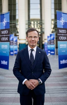 ANKARA, TURKIET 20260708 Statsminister Ulf Kristersson (M) under Nato-toppmötet i Ankara, Turkiet. ANKARA TURKIET x10430x *** ANKARA, TURKEY 20260708 Prime Minister Ulf Kristersson M at the NATO summit in Ankara, Turkey ANKARA TURKEY x10430x  Copyright: xChristinexOlsson TTx NATO-TOPPMÖTE ANKARA 2026 _BZFD9fJtS4