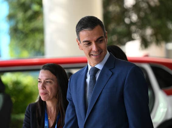 NATO Ankara Summit ANKARA, TURKIYE - JULY 8: Spanish Prime Minister Pedro Sanchez leaves the venue after holding a press conference during the NATO Ankara Summit in Ankara, Turkiye, on July 8, 2026. Mehmet Ali Ozcan Anadolu Ankara Turkey. Editorial use only. Please get in touch for any other usage.  Copyright: x2026xAnadoluxMehmetxAlixOzcanx