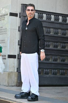 PFW Haute Couture Elie Saab Outside Arrivals JR Richard Orlinski arriving at the Elie Saab show during Haute Couture Fashion Week in Paris, France, on 8 July 2026. Photo by Julien Reynaud APS-Medias ABACAPRESS.COM Paris France  Copyright: xReynaudxJulien APS-Medias ABACAx