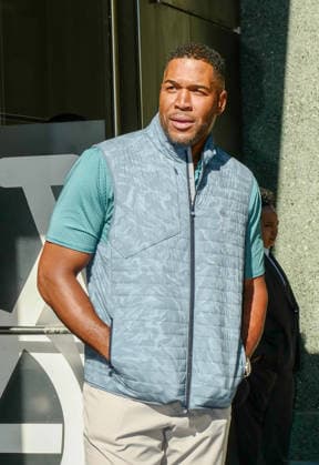 New York, NY- July 8: Michael Strahan leaving Good Morning America (GMA)in New York City. Copyright: xPorterx AdMediax MediaPunchx