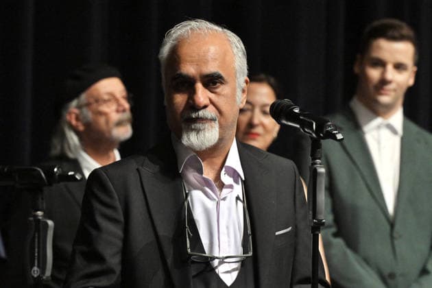 The 60th Karlovy Vary International Film Festival continued on its sixth day, in Karlovy Vary, Czech Republic, on July 8, 2026. A delegation of filmmakers presented the German film Hijamat in the Grand Hall of the Thermal Hotel. Director Nader Saeivar. (CTKxPhoto SlavomirxKubes) CTKPhotoP2026070809015  CTKPhotoP2026070809015