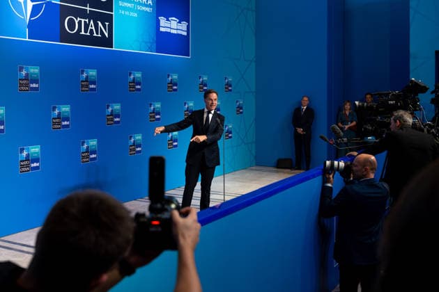July 8, 2026, Ankara, Antwerp, Turkey: ANKARA, TURKIJE - 08.07.2026..Secretary-General Mark Rutte and the heads of government of the NATO member states arrive at the Bestepe Presidential Compound in Ankara for day 2 of the summit in Ankara. Ankara Turkey - ZUMAr234 20260708_zip_r234_003 Copyright: xBobxReijndersx