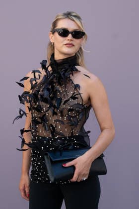 PFW - Zuhair Murad Photocall Chloe Lecarieux attending the Zuhair Murad Haute Couture Fall Winter 2026 2027 show as part of Paris Fashion Week in Paris, France on July 08, 2026. Photo by Laurent Zabulon ABACAPRESS.COM Paris  Copyright: xZabulonxLaurent ABACAx