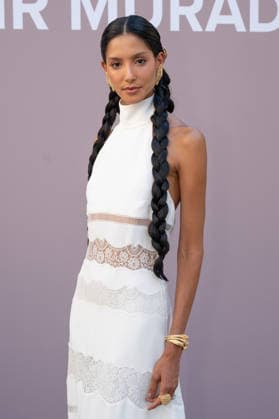 PFW - Zuhair Murad Photocall Thayna Soares attending the Zuhair Murad Haute Couture Fall Winter 2026 2027 show as part of Paris Fashion Week in Paris, France on July 08, 2026. Photo by Laurent Zabulon ABACAPRESS.COM Paris  Copyright: xZabulonxLaurent ABACAx