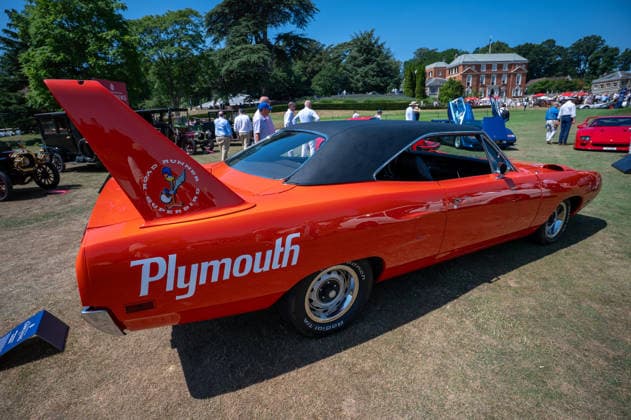 July 8, 2026, Epsom, Surrey, United Kingdom: A 1970 Plymouth Superbird, on display during the the 2026 RAC Woodcote Concours. The Royal Automobile Club hosted its second Concours at Woodcote Park in Epsom. More than 50 exceptional vehicles, representing over a century of motoring history, were displayed across the estate. The collection included veteran, vintage, classic, racing and supercars, as well as an impressive selection of motorcycles. Epsom United Kingdom - ZUMAs197 20260708_aaa_s197_105 Copyright: xJamesxWilloughbyx