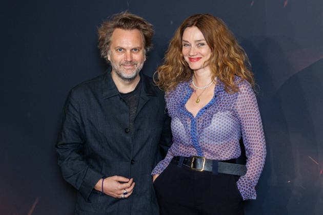 The Odyssey premiere at Le Grand Rex theater Celebrities arrive on the red carpet Florian Zeller and Marine Delterme 458058 July 8, 2026  Copyright: xSebastienxFremontx xStarfacex STAR_458058_043