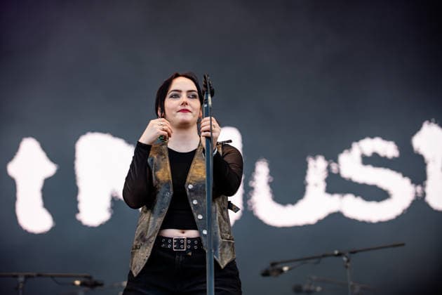 July 8, 2026, Trencin, Slovakia: Katie Ball from the Irish band, Just Mustard seen performing live on the stage during the Pohoda Festival 2026 at Airport Trencin. Pohoda festival the biggest open-air summer music festival in Slovakia, celebrates 30th anniversary. Trencin Slovakia - ZUMAs197 20260708_aaa_s197_182 Copyright: xTomasxTkacikx