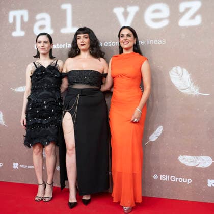 Tal Vez Photocall premier in madrid, Spain - 8 JULY 2026. Adriana Ugarte, Arima León and Tania Santana attend the Tal Vez photocall at the Urso Hotel . Madrid Spain Copyright: xAtilanoxGarciax xSOPAxImagesx photo01743