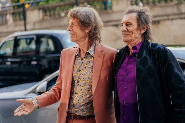 Mick Jagger and Ronnie Wood during the photo call for the launch of the Rolling Stones™ album Foreign Tongues at St Clement Hotel on July 08, 2026 in London, England. LONDON, ENGLAND - JULY 08: Mick Jagger and Ronnie Wood during the photo call for the launch of the Rolling Stones™ album Foreign Tongues at St Clement Hotel on July 08, 2026 in London, England., Credit:Pupat Chenaksara Avalon United Kingdom, London, St Clement Hotel  Copyright: xPupatxChenaksarax xAvalonx 1115359426