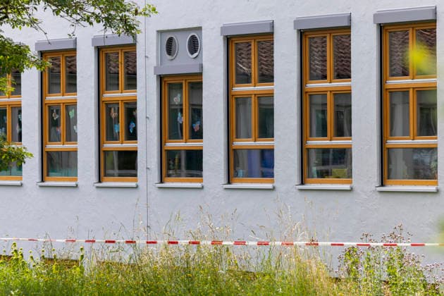 Amoklauf am Welfen-Gymnasium , zwei schwerverletzte Mädchen in Schongau Datum: 08.07.2026 *** Shooting spree at Welfen Gymnasium; two girls seriously injured in Schongau Date: July 8, 2026
