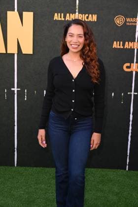 Los Angeles CA July 8: Amy Correa Bell at the All American Season 8 Premiere on July 8, 2026 Credit: Michael Mattes USA - ZUMAa123 20260709_zaa_a123_041 Copyright: xAdMediax