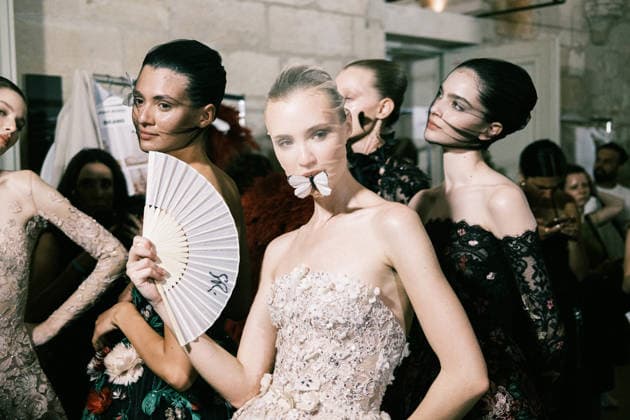Adrienne Baron, Yana Polovynka, Vira Boshkova Paris Fashion Week HC AW26 Zuhair Murad 458062 July 8, 2026 France  Copyright: xJean-BaptistexSoulliatx xStarfacex STAR_458062_047