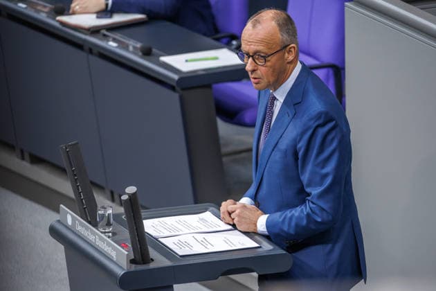Bundestag Bundeskanzler Friedrich Merz (CDU) im Deutschen Bundestag am 09.07.26 in Berlin. Berlin Berlin Deutschland Bundestag *** Bundestag, Chancellor Friedrich Merz, CDU, in the German Bundestag on July 9, 2026, in Berlin, Berlin, Berlin, Germany, Bundestag