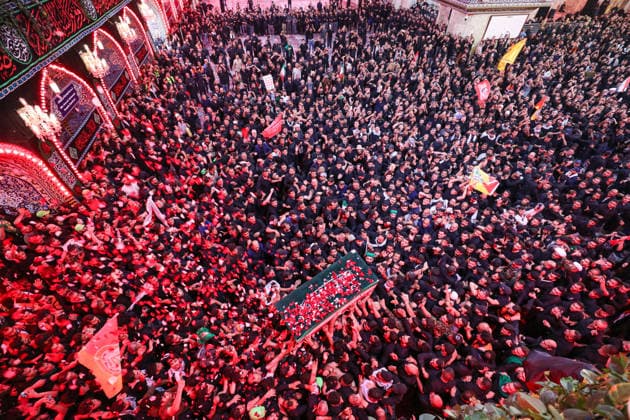 Funeral ceremony held in Karbala for Iran s late Supreme Leader Khamenei KARBALA, IRAQ - JULY 9: Iraqis attend the funeral ceremony held for former Iranian Supreme Leader Ali Khamenei, who was killed in a U.S.-Israeli airstrike, on July 9, 2026 in Karbala, Iraq. Khamenei s coffin is carried through the shrines of Imam Hussein and his brother Abbas during the ceremony. Stringer Anadolu Karbala Iraq. Editorial use only. Please get in touch for any other usage.  Copyright: x2026xAnadoluxStringerx