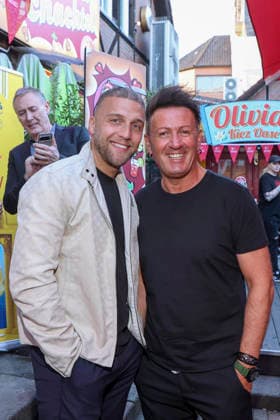 ABB OLIVIA- Filip Pavlovic, Ennesto Monte zu Gast auf der Olivia Jones Sommerparty Grosse Freiheit in St.Pauli Hamburg am 08.07.2026 Hamburg Deutschland *** ABB OLIVIA, Filip Pavlovic, and Ennesto Monte as guests at the Olivia Jones Summer Party at Grosse Freiheit in St. Pauli, Hamburg, on July 8, 2026, Hamburg, Germany
