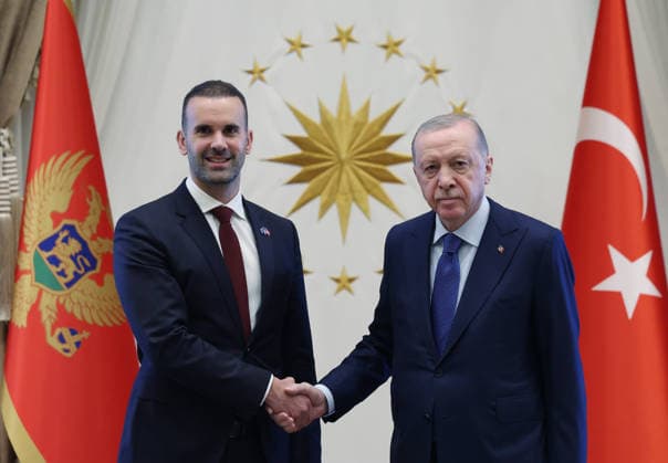 Turkish President Recep Tayyip Erdogan ANKARA, TURKIYE - JULY 9: (----EDITORIAL USE ONLY - MANDATORY CREDIT - TURKISH PRESIDENCY MURAT KULA HANDOUT - NO MARKETING NO ADVERTISING CAMPAIGNS - DISTRIBUTED AS A SERVICE TO CLIENTS----) Turkish President Recep Tayyip Erdogan receives Montenegrin Prime Minister Milojko Spajic at the Presidential Complex in Ankara, Turkiye, on July 9, 2026. TUR Presidency Murat Kula Anadolu Ankara Turkey. Editorial use only. Please get in touch for any other usage.  Copyright: x2026xAnadoluxTURxPresidencyx xMuratxKulax
