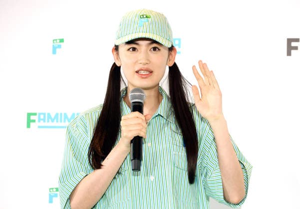 July 9, 2026, Tokyo, Japan - Japanese actress Rikako Yagi in clad of the new uniform of Japan s convenience store chain FamilyMart speaks at a press conference as FamilyMart opens the new flagship store in Tokyo on Thursday, July 9, 2026. FamilyMart will open the new style store Famima Park Azabudai which sales various private brand goods including aparel on July 10. (photo by Yoshio Tsunoda AFLO)  aflo_337405697