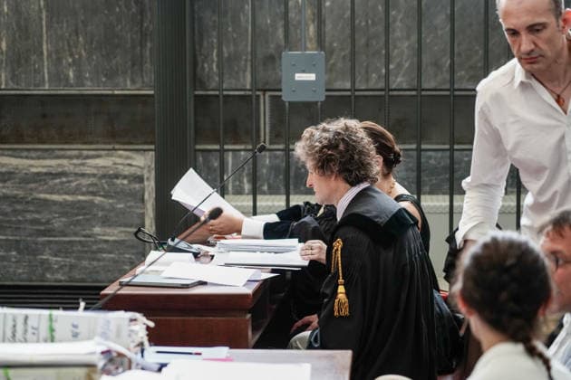 IPA86528563 - MILAN, July 9, 2026 Court: The trial begins for former Forza Italia Senator Marcello Dell Utri and his wife, Miranda Ratti. Pictured: Marcello Dell Utri s attorney, Francesco Centonze.  Copyright: xEmanuelexRobertoxDexCarlix xx 86528563
