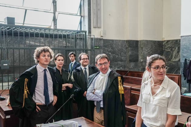 IPA86528555 - MILAN, July 9, 2026 - Court: The trial begins for former Forza Italia Senator Marcello Dell Utri and his wife, Miranda Ratti. Pictured: on the left, Marcello Dell Utri s attorney, Francesco Centonze, and in the center, District Attorney Pasquale Addesso.  Copyright: xEmanuelexRobertoxDexCarlix xx 86528555