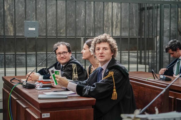 IPA86528560 - MILAN, July 9, 2026 Court: The trial begins for former Forza Italia Senator Marcello Dell Utri and his wife, Miranda Ratti. Pictured: Marcello Dell Utri s attorney, Francesco Centonze.  Copyright: xEmanuelexRobertoxDexCarlix xx 86528560