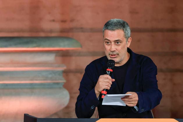 July 8, 2026, Rome, Rome, Italy: Last year s winner, Andrea Bajani, during the final evening of the eightieth edition of the Strega Prize literary competition in Piazza del Campidoglio, Rome, 08 07 2026 Rome Italy  - ZUMAa289 20260708_zia_a289_259 Copyright: xRiccardoxDexLucax xAgfx