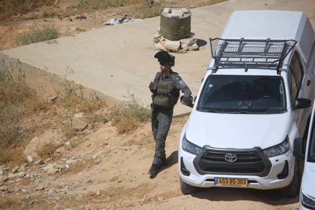 Israeli forces demolish home in southern West Bank town of Yatta Israeli forces demolish the two-story home of Palestinian resident Iyad Musleh al-Amour in the Khallet al-Miyeh area, east of the town of Yatta, south of Hebron in the occupied West Bank, on July 9, 2026. The house was home to three families comprising 15 people. According to local residents, the demolition was carried out on the grounds that the building lacked a permit, leaving the families displaced. Photo by Mamoun Wazwaz apaimages Hebron West Bank Palestinian Territory 090726_Hebron_MW_00(38) Copyright: xapaimagesxMamounxWazwazx xapaimagesx