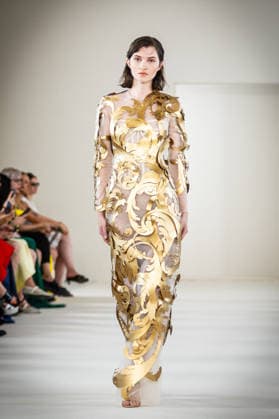 PFW HC Rami Al Ali Catwalk NB A model walks the runway during the Rami Al Ali Haute Couture Fall Winter 2026 2027 show as part of Paris Fashion Week on July 09, 2026 in Paris, France. Photo by Nasser Berzane ABACAPRESS.COM Paris France  Copyright: xBerzanexNasser ABACAx