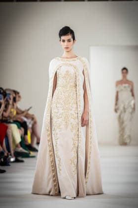 PFW HC Rami Al Ali Catwalk NB A model walks the runway during the Rami Al Ali Haute Couture Fall Winter 2026 2027 show as part of Paris Fashion Week on July 09, 2026 in Paris, France. Photo by Nasser Berzane ABACAPRESS.COM Paris France  Copyright: xBerzanexNasser ABACAx
