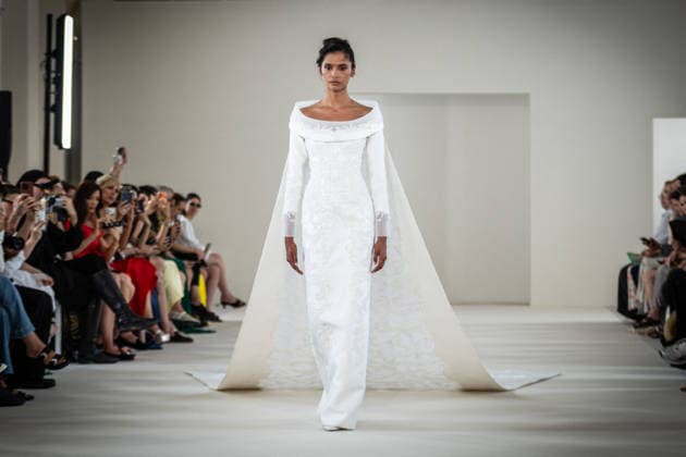 PFW HC Rami Al Ali Catwalk NB A model walks the runway during the Rami Al Ali Haute Couture Fall Winter 2026 2027 show as part of Paris Fashion Week on July 09, 2026 in Paris, France. Photo by Nasser Berzane ABACAPRESS.COM Paris France  Copyright: xBerzanexNasser ABACAx