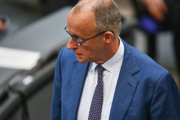Berlin, Deutschland, 09.07.2026: Deutscher Bundestag: 89. Bundestagssitzung: Bundeskanzler Friedrich Merz (CDU) nach seiner Regierungserklärung. *** Berlin, Germany, July 9, 2026 German Bundestag 89th Session of the Bundestag Chancellor Friedrich Merz (CDU) following his government statement Copyright: xdtsxNachrichtenagenturx dts_126874