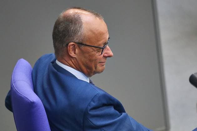 Berlin, Deutschland, 09.07.2026: Deutscher Bundestag: 89. Bundestagssitzung: Bundeskanzler Friedrich Merz (CDU) nach seiner Regierungserklärung. *** Berlin, Germany, July 9, 2026 German Bundestag 89th Session of the Bundestag Chancellor Friedrich Merz (CDU) following his government statement Copyright: xdtsxNachrichtenagenturx dts_126875
