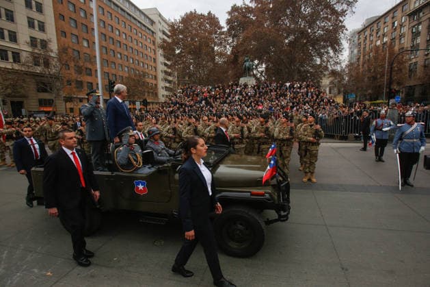 Santiago, July 9, 2026 President José Antonio Kast participates in the 2026 Oath to the Flag ceremony at the Plaza de la Ciudadanía Diego Martin Aton Chile, Aton 1171078 jpeg  Copyright: DIEGOxMARTIN ATONxCHILE