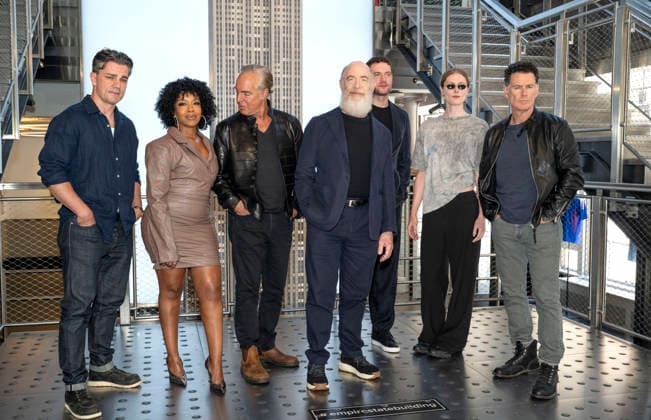 July 8, 2026, New York, Ny, United States: Hamish Allan-Headley, Jessica Frances Dukes, Titus Welliver, J.K. Simmons, Tom Brittney, Hilary McCormack, Vincent Walsh visit Empire State Building ahead of the Series Premiere of MGM+Ã¢â‚¬â ¢s The Westies . Held at Empire State Building in New York. Zuma Press July 8, 2026. New York United States - ZUMAp281 20260708_zea_p281_055 Copyright: xPhotoxImagexPressx